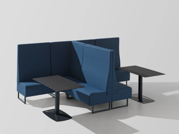 SPACE+ 1405A - Corner fabric armchair high-back by Et al. - view 2